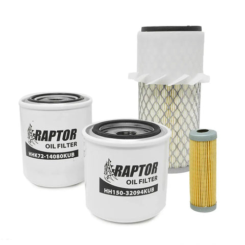 Must Have Maintenance Filter Kit For Kubota B6200 B7100 B7200 HST Tractors Including Air Filter, Engine Oil Filter, Fuel Filter, And Hydraulic Oil Filter
