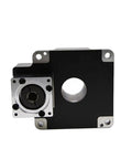 GT200 Hollow Rotary Table Powered By Servo Motor For Slick 360 Degree Indexing And Tight Angular Positioning detailed view of rotary indexer with mounting holes.