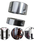 Durable Aluminum Fitness Handle End Cap For 25mm And 32mm Tubes Plate Loaded Machine Grip Cap with Smooth Edges shown on equipment