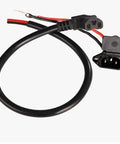 Universal Three Hole EBike Charger Socket With 12AWG Electric Vehicle Connector Plug For Electric Scooters And Battery Chargers, 45cm Lead