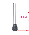 ER16 4 Inch Straight Shank CNC Milling Tool Holder For Collets Up To Five Eighths Inch Clamping Range, beefy alloy steel with handle