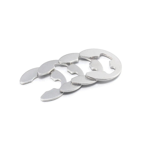 316 Stainless Steel E Clip Circlip Retaining Ring Washer For Shaft Fasteners Set GB Standard External Retaining Rings