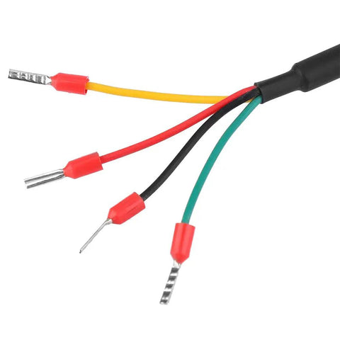 Color-coded wires for rugged temperature humidity sensor with I2C output for industrial automation greenhouse and warehouse monitoring