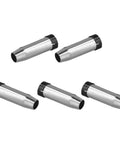 5 Pack Gas Nozzle Replacement Parts For MIG Welding Torch High Temp Resistant Conical Nozzle Easy Install Silver Metal Tip For MIG MAG Welders Durable Metal Construction For Stable Gas Flow