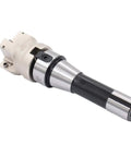 R8 FMB22 Shank Face Mill Arbor Kit With 400R 50mm CNC End Mill Shell for shoulder milling and slotting, side view with inserts