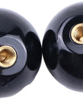 Two Pack M6 Threaded Ball Knobs Black 35mm Ball Top For Joystick Handles And Control Levers, Grip Ready And Durable
