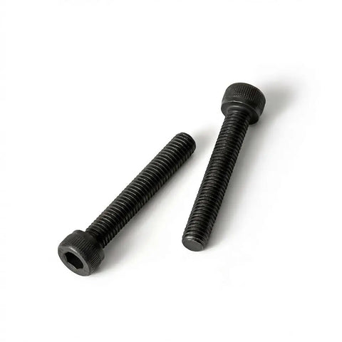 Heavy Duty M2.5 X 6MM Socket Head Cap Screws Bolts 50 Pack Black Oxide 304 Stainless Steel with hex drive detail.