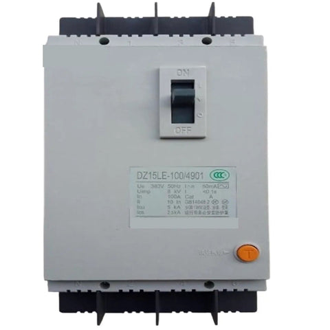 Tough As Nails Heavy Duty Residual Current Earth Leakage Circuit Breaker 100 Amp with ON OFF switch for motor protection.
