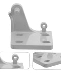 Commercial Grade Metal Refrigerator Door Hinges For Cooler And Freezer With Silky Smooth Motion And Knockout Durability For Zero Sweat Home Or Commercial Fridge Repairs That Truly Nail It Down, showing white metal hinge with pivot.