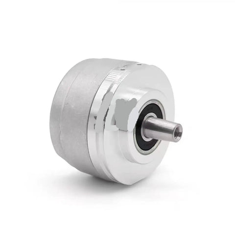 Side view of Beefed-Up Incremental Rotary Encoder 431.035-1024 for industrial automation and motion control, metal casing.