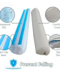 Inflatable Bed Rail Bumpers 2 Pack Anti Fall Guard For Elderly Bed Edge Safety 48 L X 8 W X 6 H with waterproof PVC and zipper design