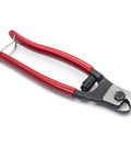 Heavy Duty Wire Cutter For 3/16 Inch Hard Wire Rope And 1/4 Inch Soft Cable Kickass Clean Shear Cut For Piano Wire And Aircraft Cable 7.5 Inch 0690TN Pro with red handles