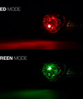Vision Ultra HD LED Headlamp For Camping And Night Runs Hands Free Light Water Resistant showing red and green modes