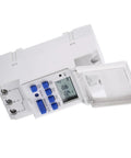 Weeklong Programmable Timer Relay With 16 On Off Schedules 110V 15A 3000W Digital Time Switch LCD Display Din Rail Mount