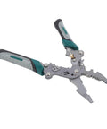 Solid Real Deal 16 In 1 Foldable Wire Stripper And Multifunctional Pliers with grey handle for wire cutting and crimping tasks.