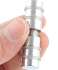 Heavy Duty Glass Shelf Pins With Double Head Design And Antislip Washers For Furniture Showcases shown held in a hand.