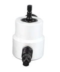 Double Head Metal Sheet Cutter Attachment for Drill Pro Grade 360 Degree Adjustable Nibbler Tool showing dual heads and drill fit size.