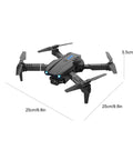 Camera Drone With Screen Display Remote, 2.4G Quadcopter With Altitude Hold, 25cm size, black color, HD Camera visible