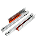 Heavy Duty Undermount Drawer Slides 2 Pack With Push To Close Bottom Mount Rails For Furniture Drawers, Durable Metal Construction, 25 cm