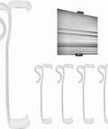 Dead Simple 3.5 Inch Clear Valance Clips For Window Shades 5 Pack, tough plastic hardware for easy installation.