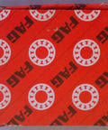 Red packaging box with FAG branding for Heavy Duty Spherical Roller Bearing 22214E1C3, used in industrial applications.
