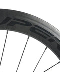 60mm Carbon Road Disc Clincher Wheelset For Fast Sprinting And Smooth Climbs 700C Rim Matte 23mm Width Center Lock Hubs