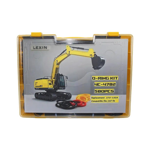 580Pcs Nitrile 90D O Ring Kit For CAT 2701528 And 4C4782 Replacement SAE ORFS Hydraulic Fittings packaging