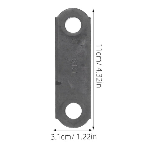 Heavy Duty Suspension Shackle Kit For Tandem Axle Utility Trailers With Nylon Bushings And Steel Long Bolts To Boost Performance, Durability, And Smooth Rides On The Road. steel shackle plate 11cm x 3.1cm