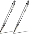 Heavy Duty Tungsten Scriber Marker Pen For Glass Metal Stainless Steel Ceramic Engraving Tool Silver Tone with a sleek metallic finish.