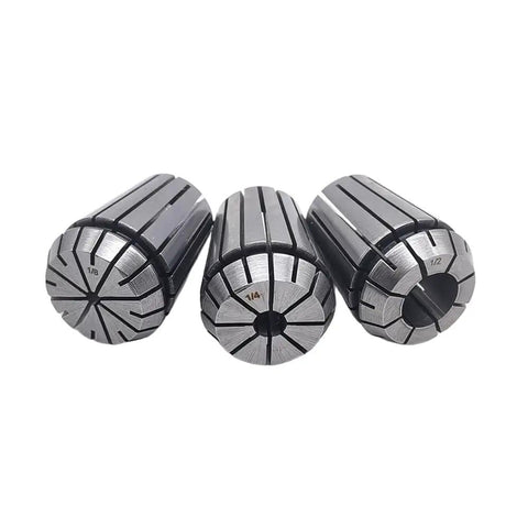 Three Piece ER25 Spring Collet Set One Half Inch One Quarter Inch One Eighth Inch High Precision For CNC Engraving Milling Lathe