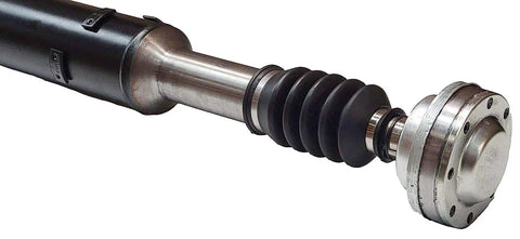 Ready to Install Premium Rear Driveshaft Assembly With DOM Seamless Steel Tubing Dynamically Pre Balanced for Quick Hassle Free Fit on Select Vehicles 966446 rear driveshaft with rubber boot and flange end