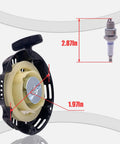 Pull Start Recoil Starter With Spark Plug For 97cc 2.8HP Mini Bikes And Go Karts Fits CK100-S CT100U CC100X SK100 MM-B80 image showing dimensions