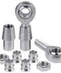 Beefy 3/4 Inch Chromoly Heim Rod End Kit 2 Pack Left And Right Threaded includes robust joints and spacers for suspension builds.