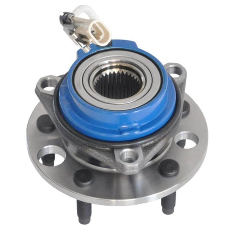 Wheel hub assembly with ABS and sealed ball bearing for 1991-1999 Chevy Buick Cadillac Pontiac Oldsmobile, front view