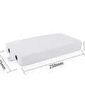 Eight Port SC Fiber Optic Terminal Box For Termination And Distribution, dimensions 250x125x35mm, white exterior, easy wire entry