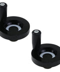 2 Pack Hand Crank Revolving Handle 63x8mm Wheel With M6 Thread For Lathe Machine And Grinder Durable Gum Wood Grip