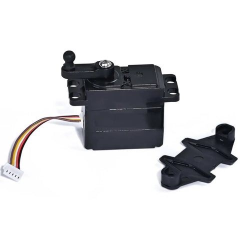 Beefy 5-Wire Steering Servo 25-ZJ04 LG-ZJ04 for 1/10 9125 S920 RC Car Spare Parts shown with connector and mounting bracket