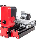 Compact Mini Benchtop Lathe 20000Rpm Smooth Cutting Power Tool featuring 12V protection and 3 jaw chuck for DIY projects.
