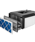 24x12x1 Electrostatic Outer Air Filter For AFS-1000B And AFS-1000C, 5-Micron Filtration frame showing filtration layers