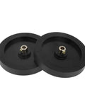 Dead Nuts Accurate Rolling Measuring Wheel For Instant Foot Tracking, smooth black plastic wheels with metal center, durable design.