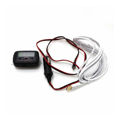 Compact Bass Meter for Car Audio and Home Theater, Ultra Precise SPL Meter with Plug and Play Readings, calibrated digital unit with USB and wiring