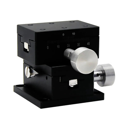 Motorized Rotary Positioning Stage XY For Precision Alignment, 40x60mm Dovetail Groove, High Precision Sliding Table, side view