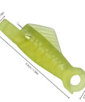 Five Piece Fish Type Needle Threaders for Sewing Machines and Hand Sewing, Automatic Threading Tool, lightweight green design
