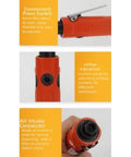 Rock Solid Air Die Grinder Straight Shaft 23000 RPM Pneumatic Rotary Tool showing convenient press switch and airflow adjustment features.