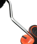 Pro Grade Pumpkin Corner Roller For Painting Interior And Exterior Walls With Precision Edging Brush close-up showing handle and roller.