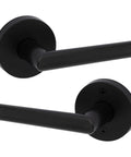 Interior Passage Door Lever For Closet And Hallway Doors No Lock Reversible Handle Matte Black Finish Easy Install Durable