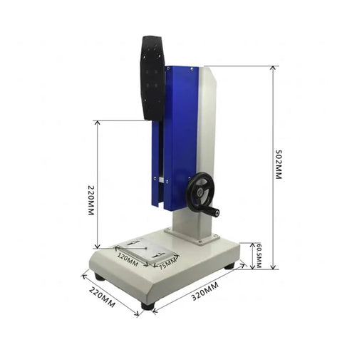 Heavy Duty Push And Pull Force Gauge With Digital Display For Tensile And Compression Testing On A Sturdy Test Bench With G Bracket And Screw Dynamometer Base Great For Measuring All Kinds Of Forces ZP1000, 502mm tall, 220mm stroke