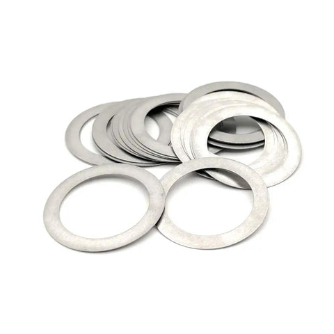 Flat Washer Set Stainless Steel 0.2mm Thick Assortment Kit For Axle Bearings And Spacers 5Pcs M30 M40 Sizes With 42x52 Outer Dimensions Rust Resistant Mini Washers For Machinery Bikes And DIY Pros, stainless steel flat washers