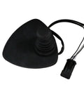 High Quality Replacement Excavator Joystick Assembly Part Number 7919040044 with a durable rubber top and connector wires.
