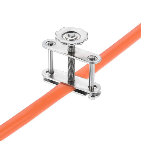 Flow Control Tubing Clamps Set For Lab Use, Adjustable Swivel Hose Clamps With Screw Compression on 18.5mm orange hose